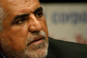 dnbirtutour10.jpg SAN FRANCISCO, CA - 20JUNE05 - Hassan Juma'a Awad, president of the General Union of Oil Employees of Iraq, speaks at the headquarters of the International Longshore and Warehouse Union during an historic national tour by six Iraqi trade unionists organized by US Labor Against the War. Copyright David Bacon